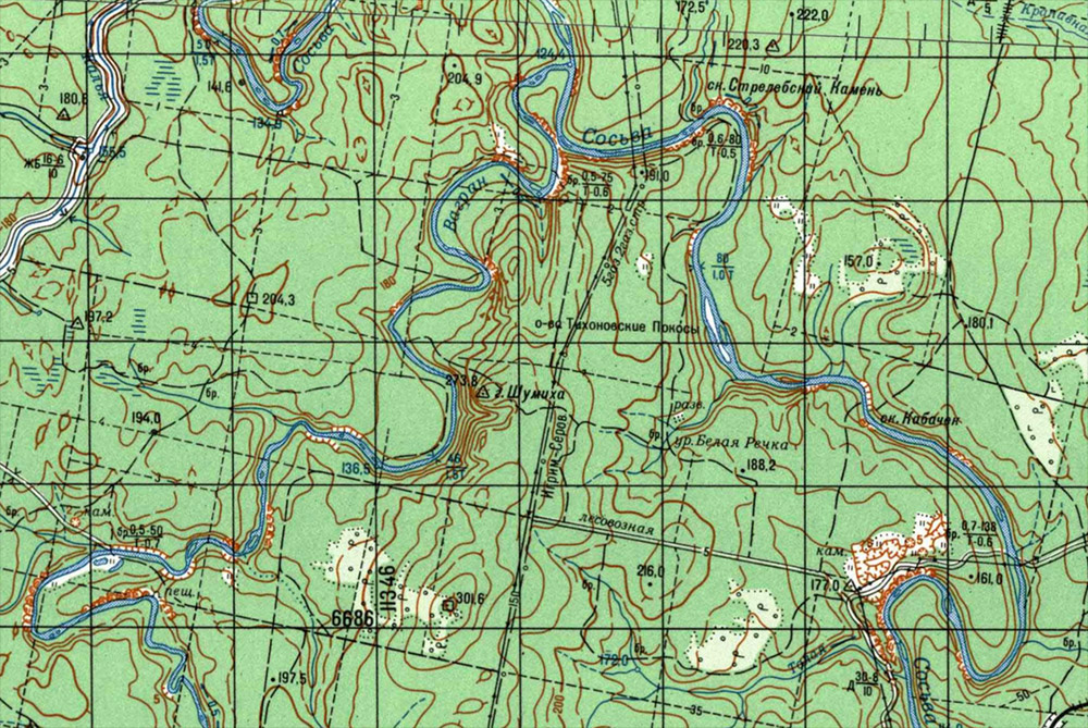 Карта Ваграна и Сосьвы
